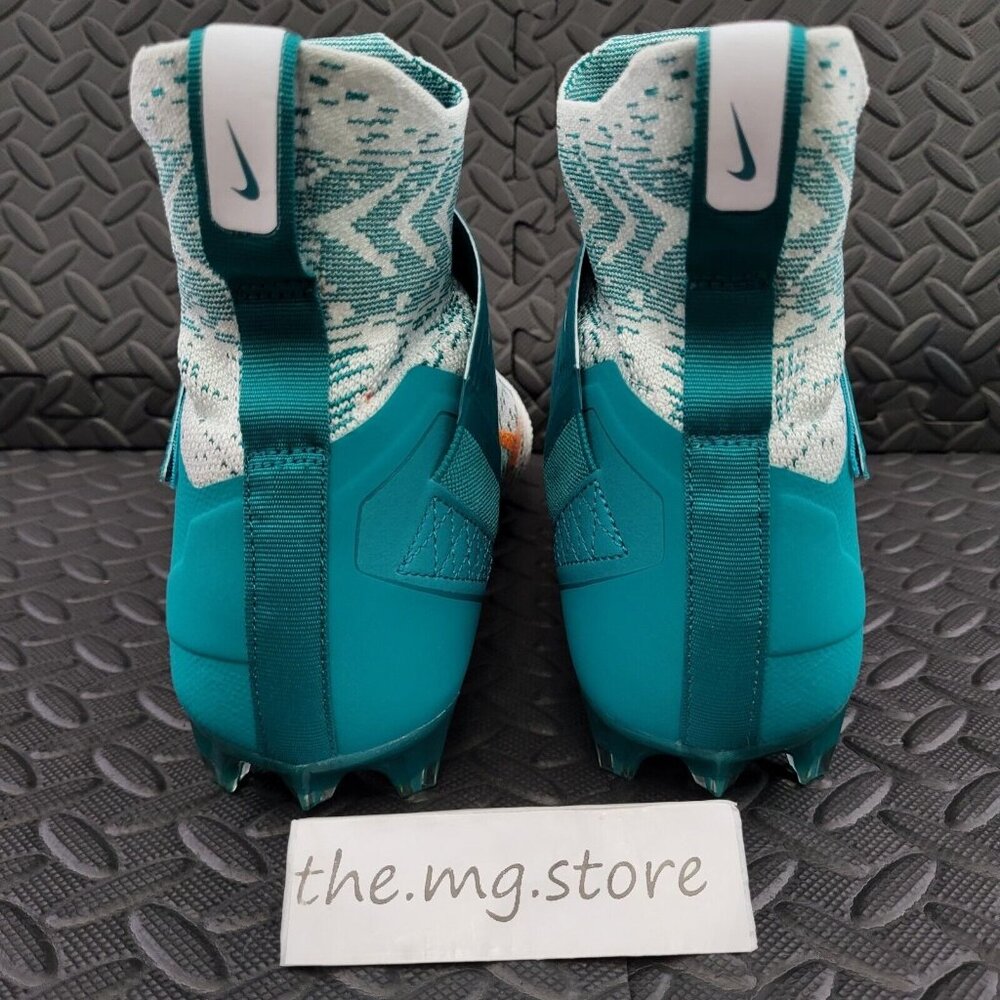 Nike Alpha Menace Elite 2 Football Cleats Miami Dolphins BV2077-108 Men's Sz 13 - Picture 5 of 8